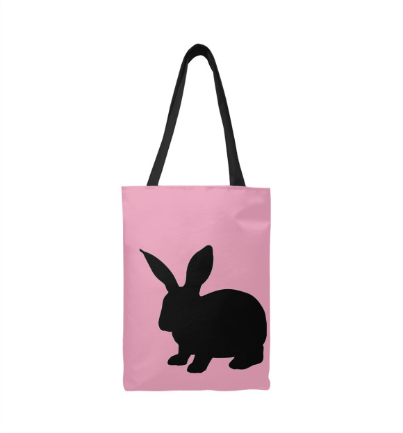 Сумка-шоппер с изображением Rabbit цвета 