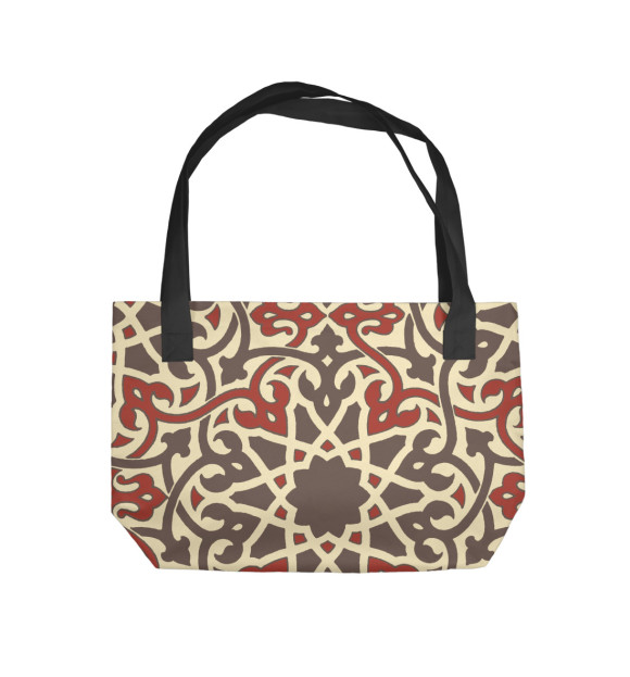 Пляжная сумка с изображением Мусульманский Орнамент цвета 