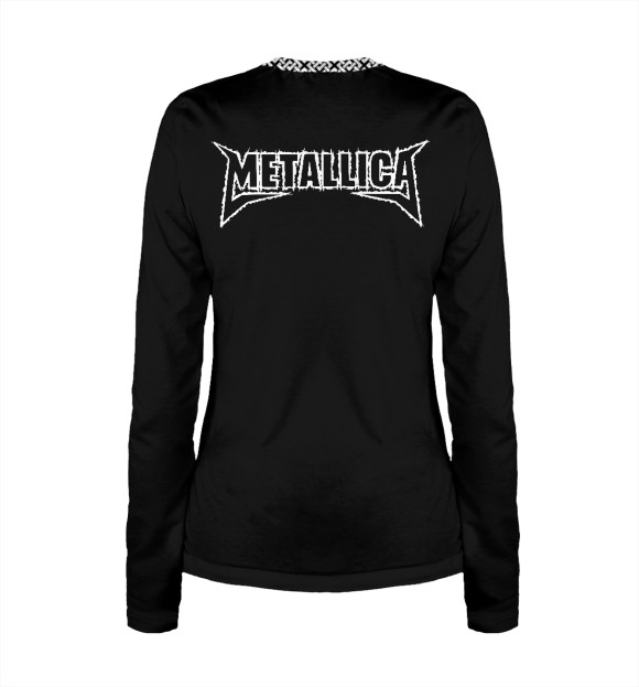 Женский лонгслив с изображением Metallica Giants цвета Белый