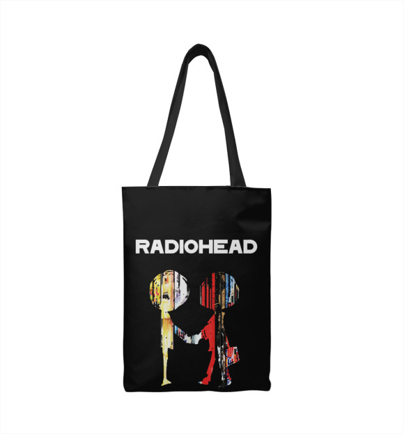 Сумка-шоппер с изображением Radiohead цвета 