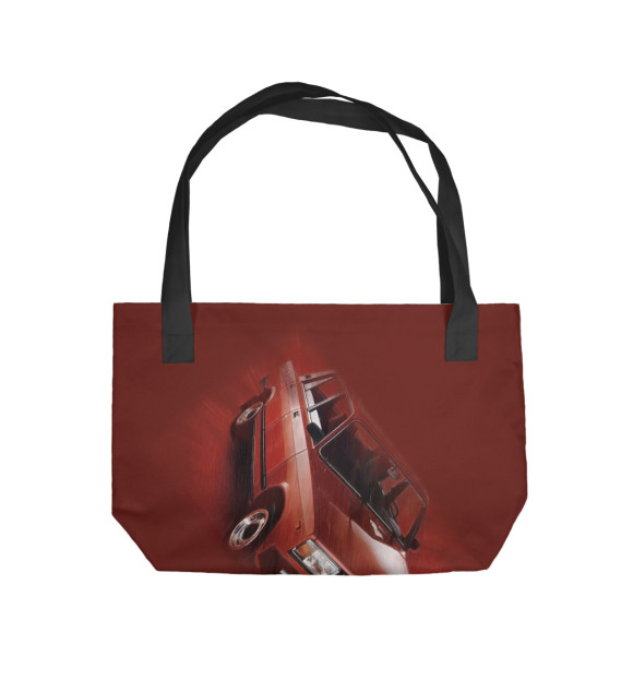 Пляжная сумка с изображением ВАЗ-2105 цвета 