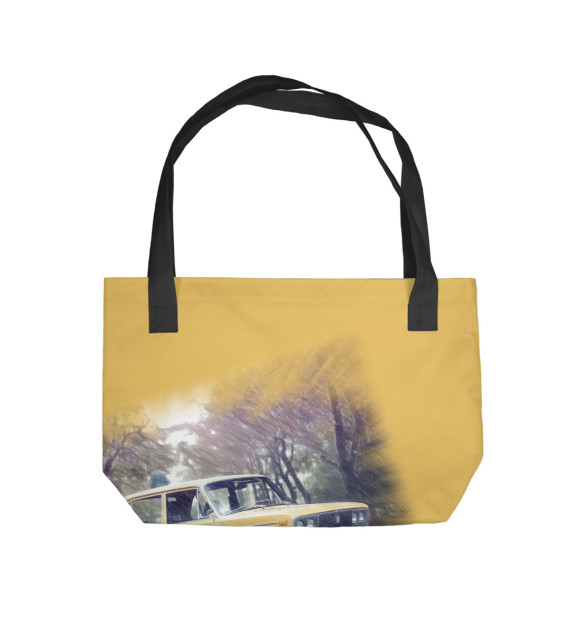 Пляжная сумка с изображением ВАЗ-2106 цвета 