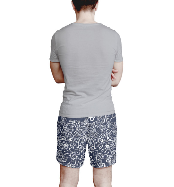Мужские шорты с изображением Паттерны цвета Белый