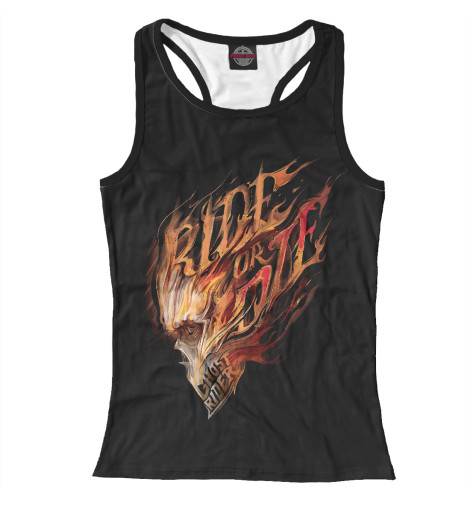 

Майки борцовки Print Bar, Белый, Ride or Die