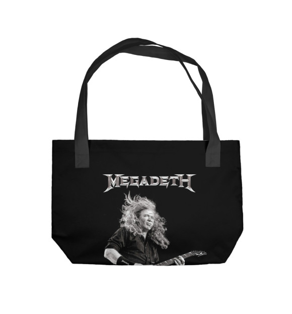 Пляжная сумка с изображением Dave Mustaine цвета 