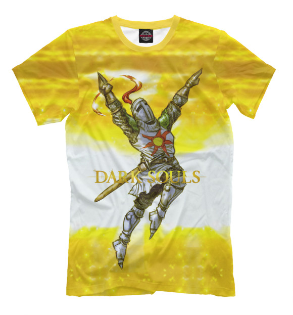 Мужская футболка с изображением Dark Souls цвета Молочно-белый