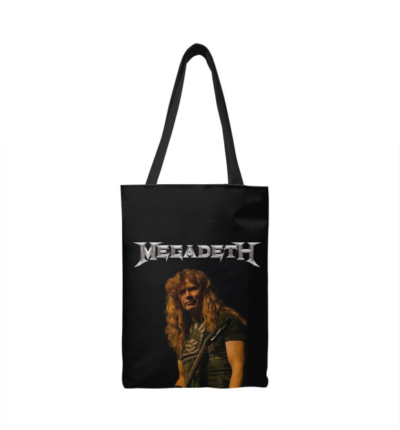 Сумка-шоппер с изображением Dave Mustaine цвета 