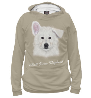 Женское худи White swiss shepherd