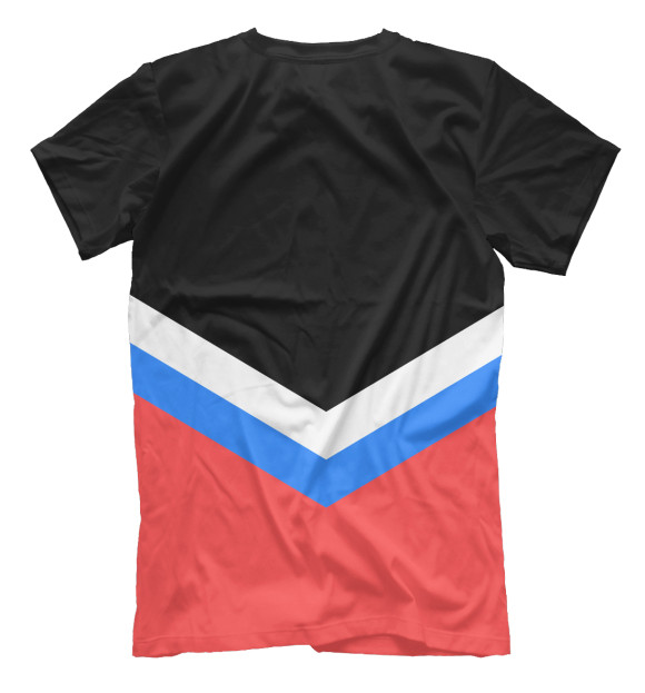 Мужская футболка с изображением Хоккей России цвета Белый