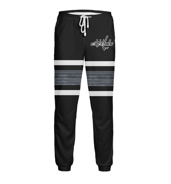 Мужские спортивные штаны с изображением Washington Capitals Форма Гостевая 2019 цвета Белый