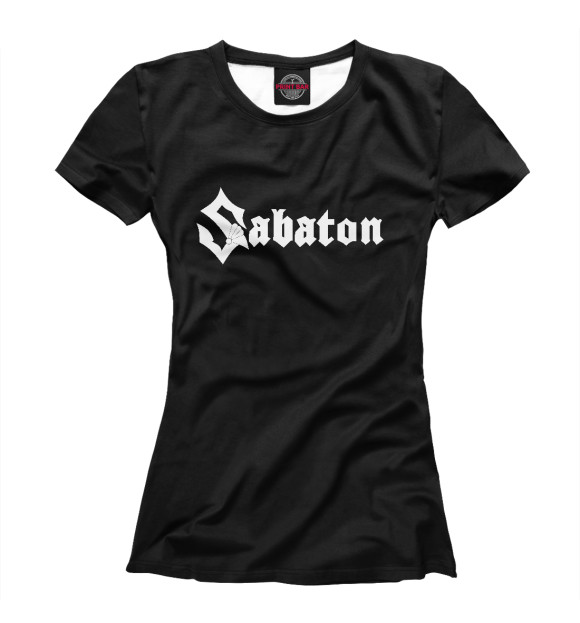 Женская футболка с изображением Sabaton цвета Белый