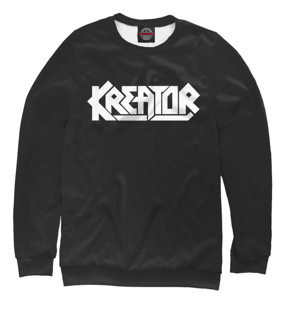 Свитшот для мальчиков с изображением Kreator цвета Белый