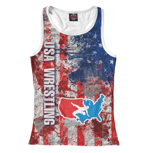 

Майки борцовки Print Bar, Белый, USA wrestling