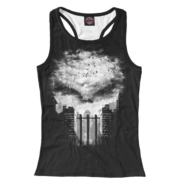 Женская майка-борцовка с изображением War Zone цвета Белый