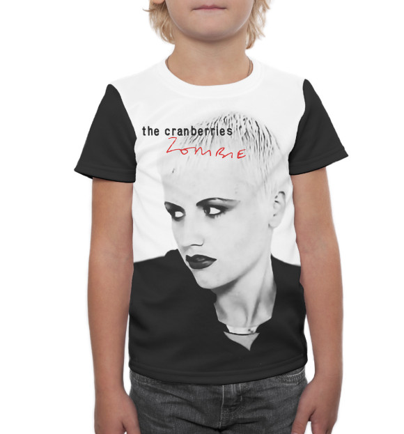 Футболка для мальчиков с изображением The Cranberries цвета Белый