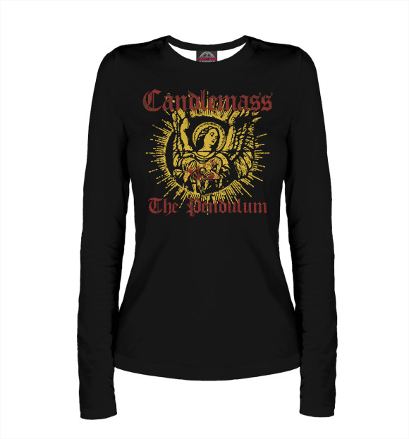 Женский лонгслив с изображением Candlemass цвета Белый