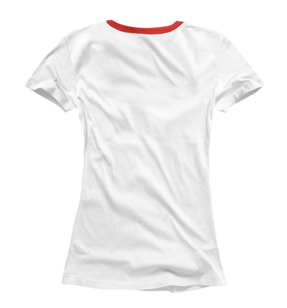 Женская футболка с изображением Конец *****го мира цвета Белый