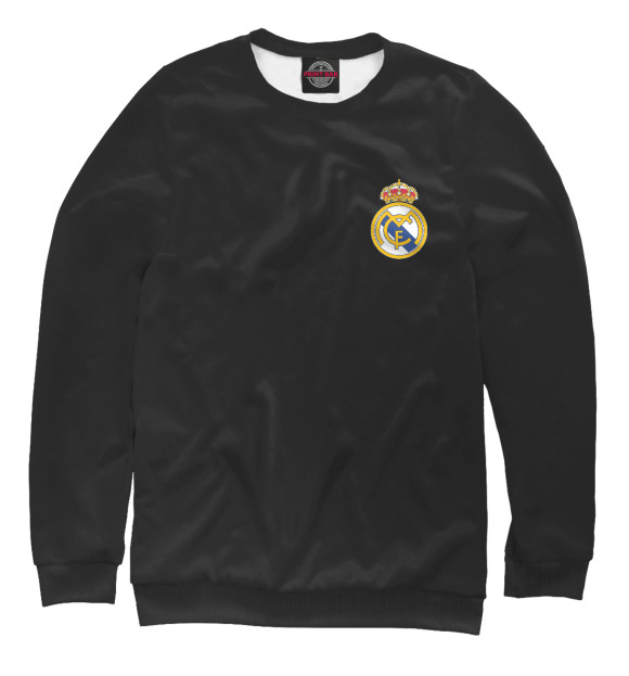 Свитшот для девочек с изображением Real Madrid цвета Белый