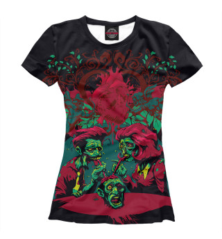 Женская футболка Zombie