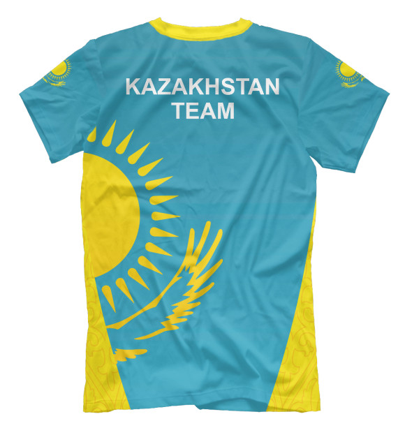 Футболка для мальчиков с изображением Казахстан цвета Р‘РµР»С‹Р№