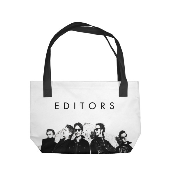 Пляжная сумка с изображением Editors цвета 