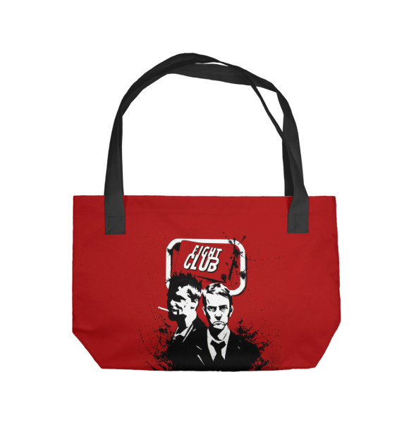 Пляжная сумка с изображением Fight Club цвета 