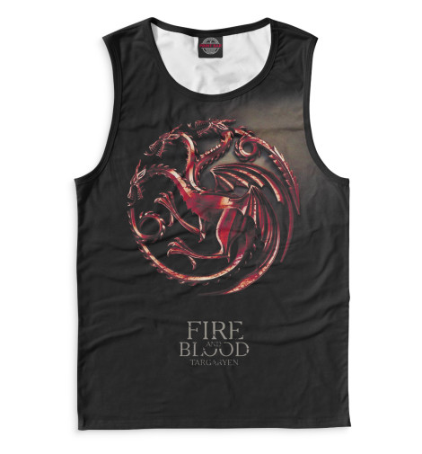 

Майки Print Bar, Белый, Символ Таргариенов