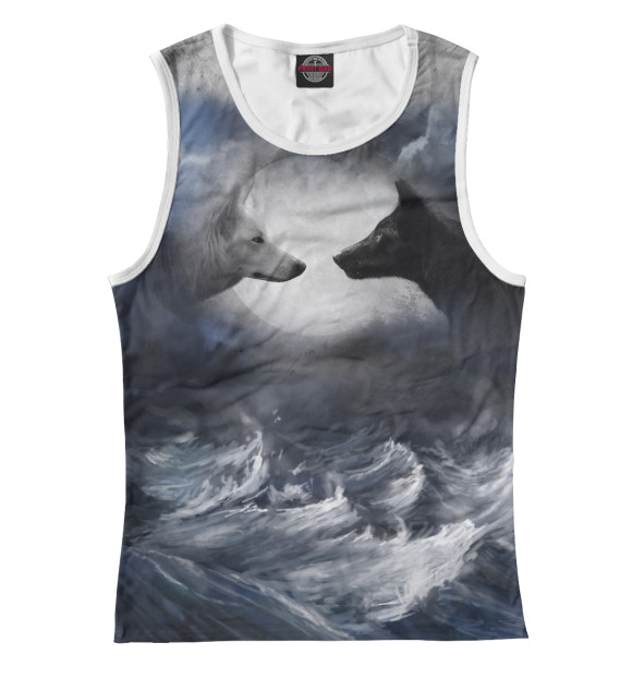 Майка для девочки с изображением Противостояние цвета Белый