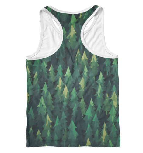 

Майки борцовки Print Bar, Белый, Simple forest