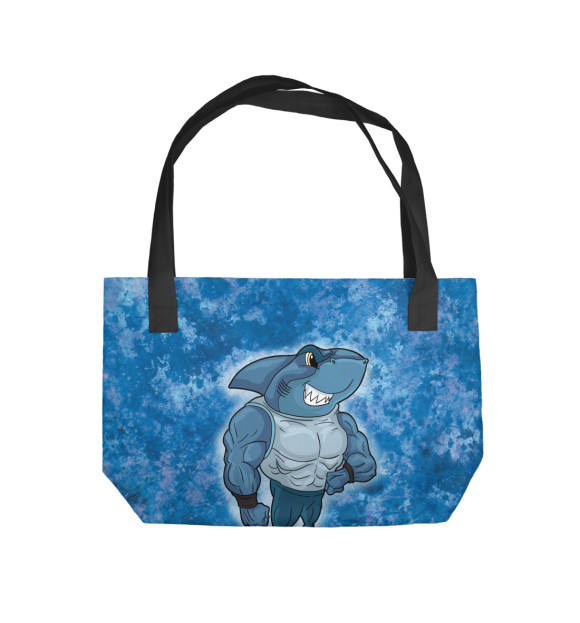 Пляжная сумка с изображением Акула цвета 