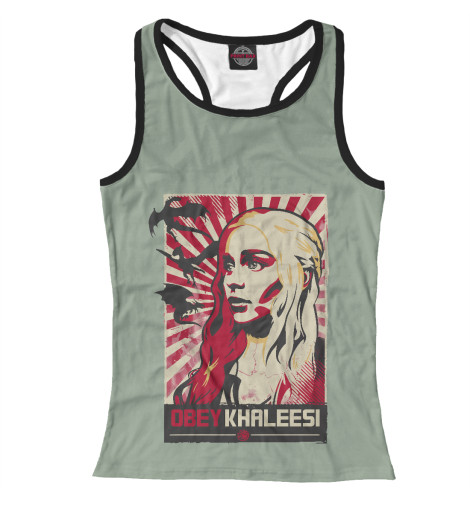 

Майки борцовки Print Bar, Белый, Obey Khaleesi