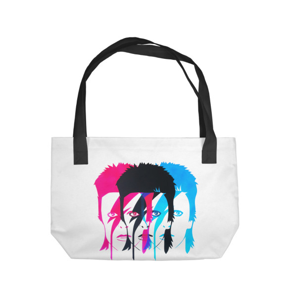Пляжная сумка с изображением David Bowie цвета 