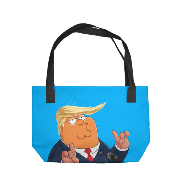 Пляжная сумка с изображением Питер Гриффин Трамп цвета 