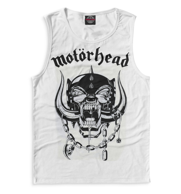 Мужская майка с изображением Motorhead цвета Белый