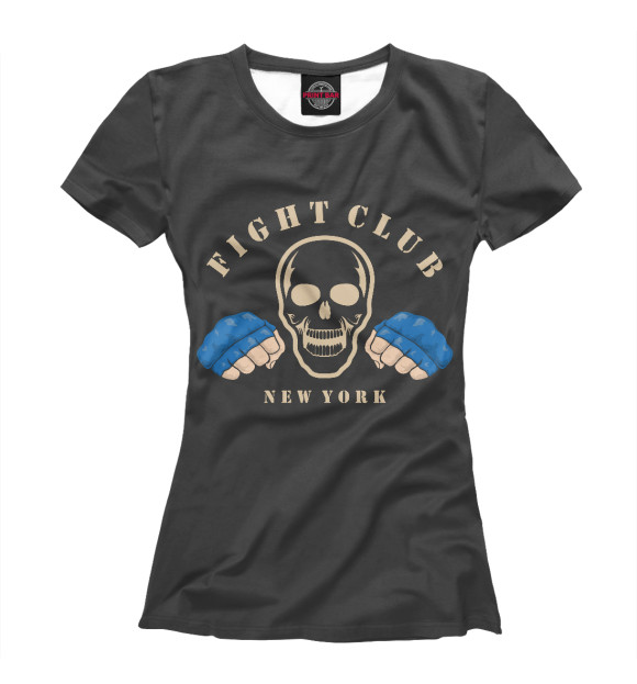 Футболка для девочек с изображением Fight club цвета Белый