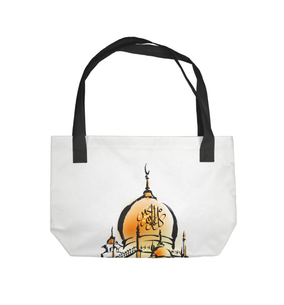 Пляжная сумка с изображением Ислам цвета 