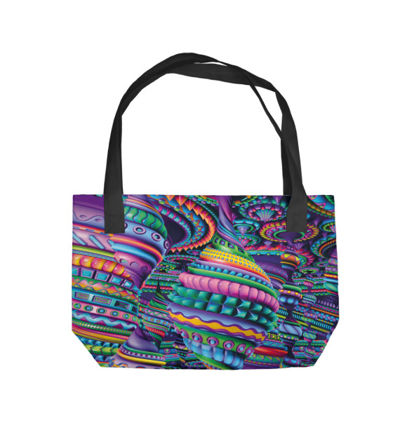 Пляжная сумка с изображением Rарусель цвета 