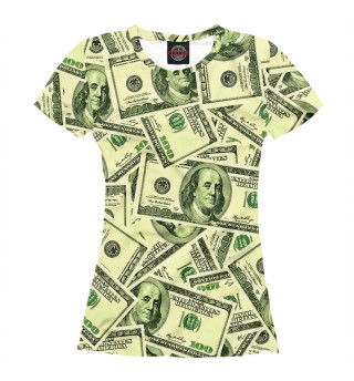 Женская футболка Валюта США