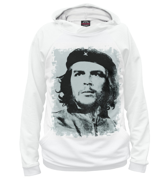 Мужское худи с изображением Che Guevara цвета Белый