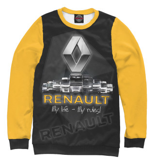 Мужской свитшот RENAULT. Моя жизнь - мои правила!