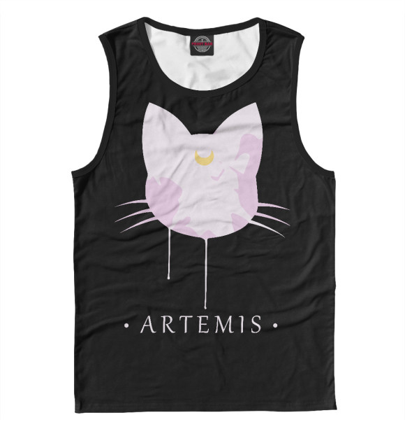 Мужская майка с притом Artemis цвета Белый Мужская майка с изображением Artemis цвета Белый