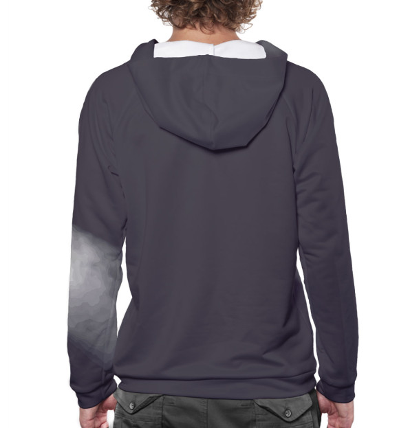 Мужское худи с изображением Скриптонит цвета Белый