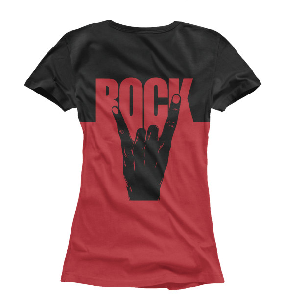 Футболка для девочек с изображением Rock Music цвета Белый
