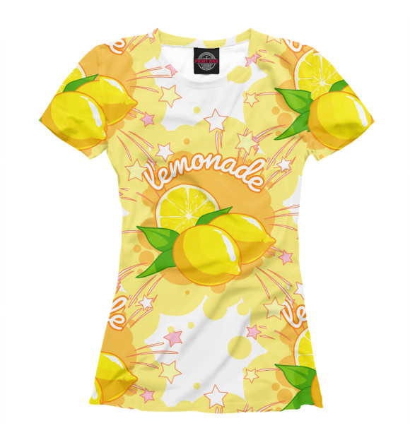 Футболка для девочек с изображением Lemonade цвета Белый