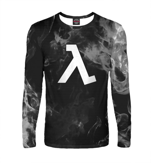 Мужской лонгслив с изображением Half-Life цвета Белый