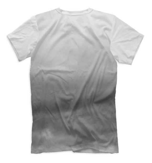 Мужская футболка с изображением Мотоциклист цвета Белый