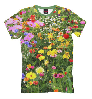 Мужская футболка Полевые цветы