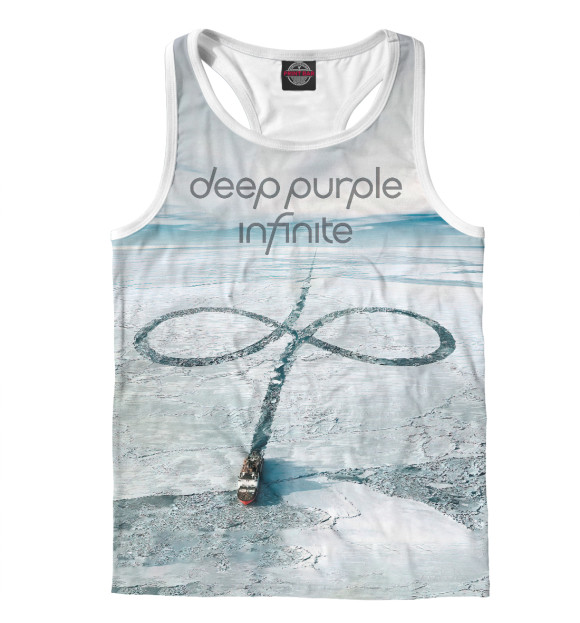 Мужская майка-борцовка с притом Deep Purple цвета Белый Мужская майка-борцовка с изображением Deep Purple цвета Белый