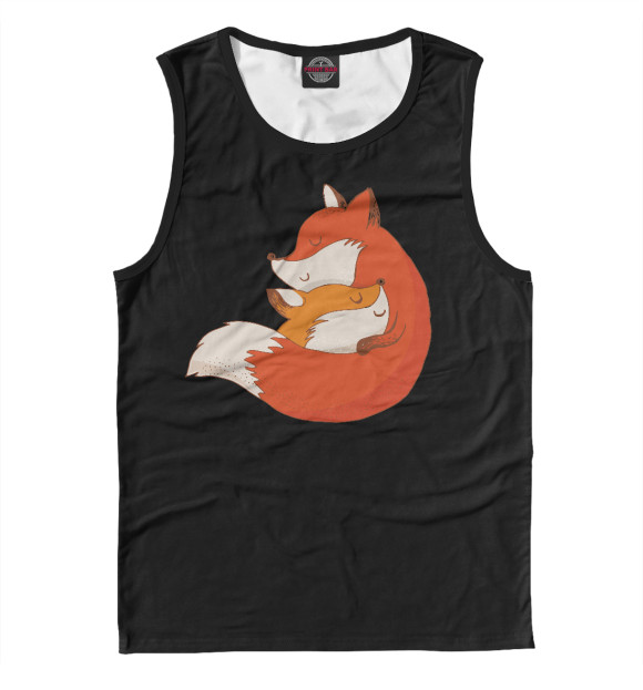 Майка для мальчика с изображением Лисичка цвета Белый