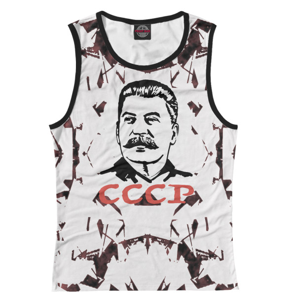 Майка для девочки с изображением СССР цвета Белый